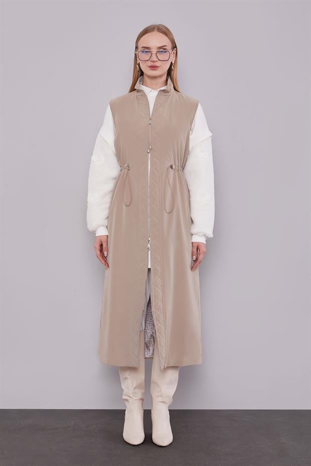 Camel Çıkarılabilir Detaylı Trençkot