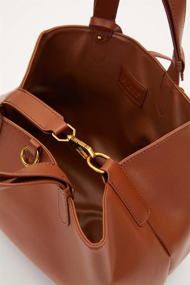 Camel Cüzdan Detaylı El Çantası