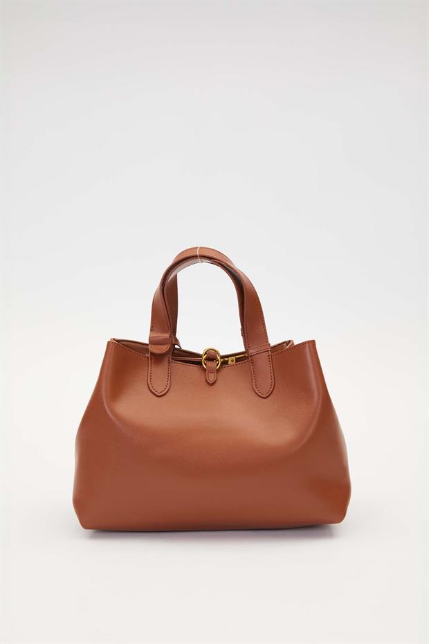 Camel Cüzdan Detaylı El Çantası