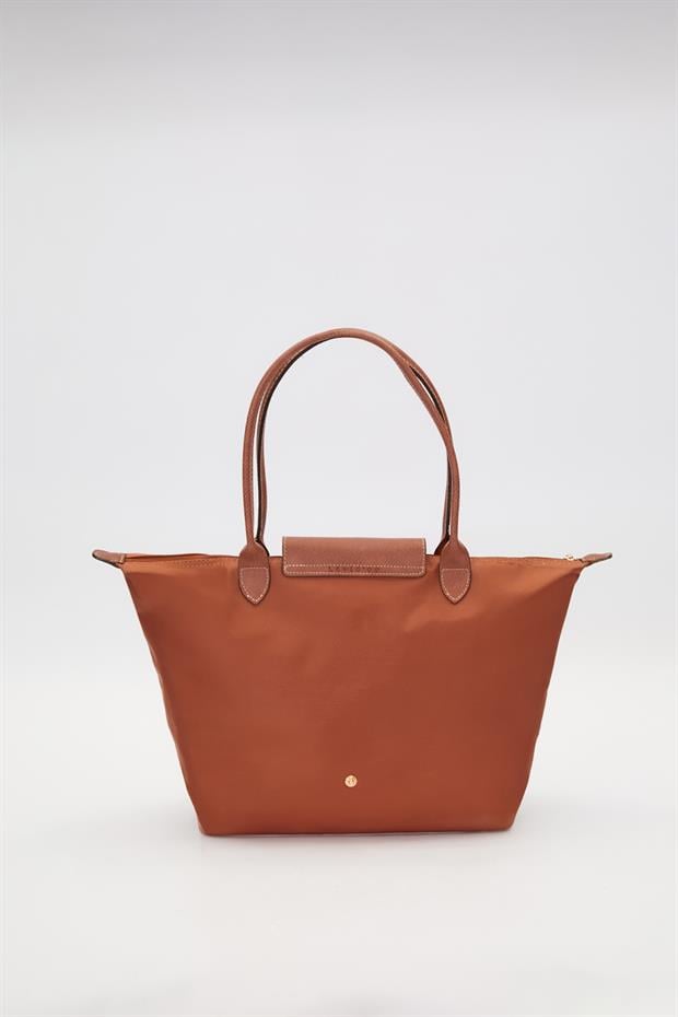 Camel Deri Askılı Tote Omuz Çantası