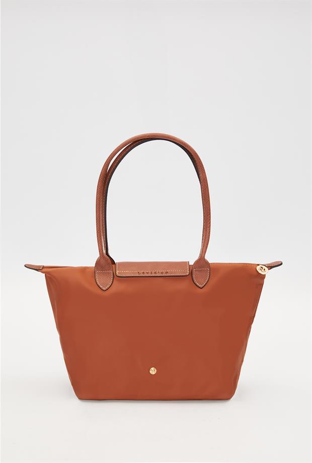 Camel Deri Kapaklı Uzun Askılı Omuz Çantası