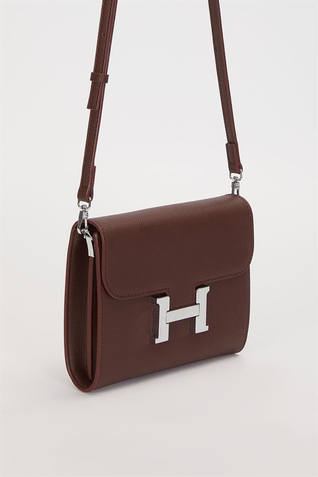 Camel Düz Form Omuz Çantası