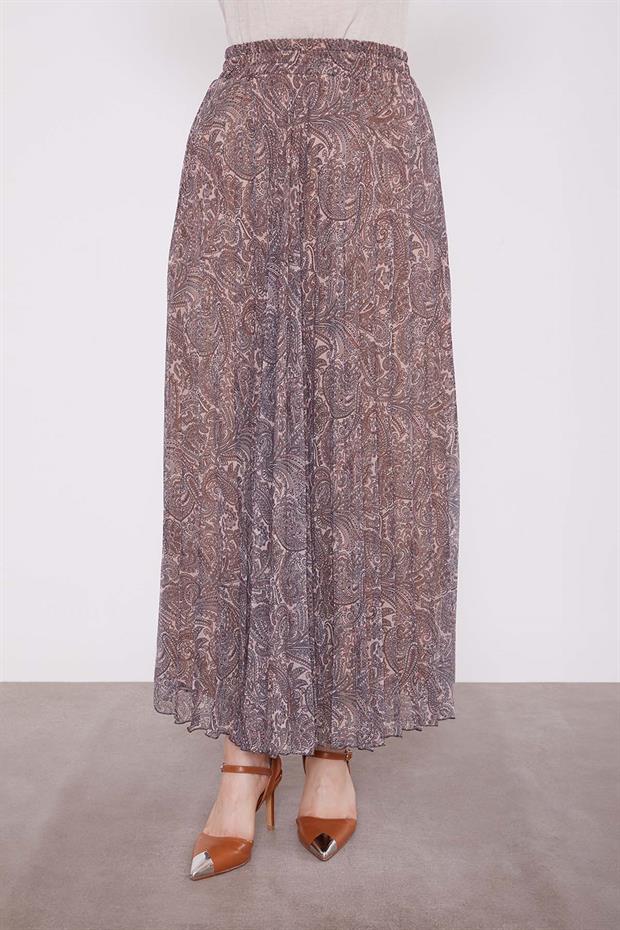 Camel Etnik Desen Etek Takım