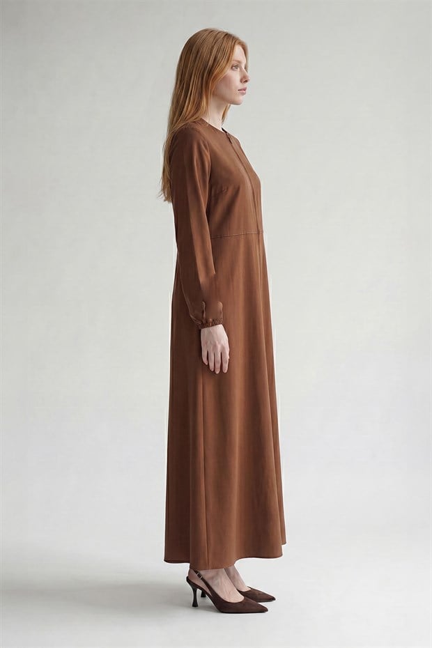 Geniş Etekli Ferace Camel