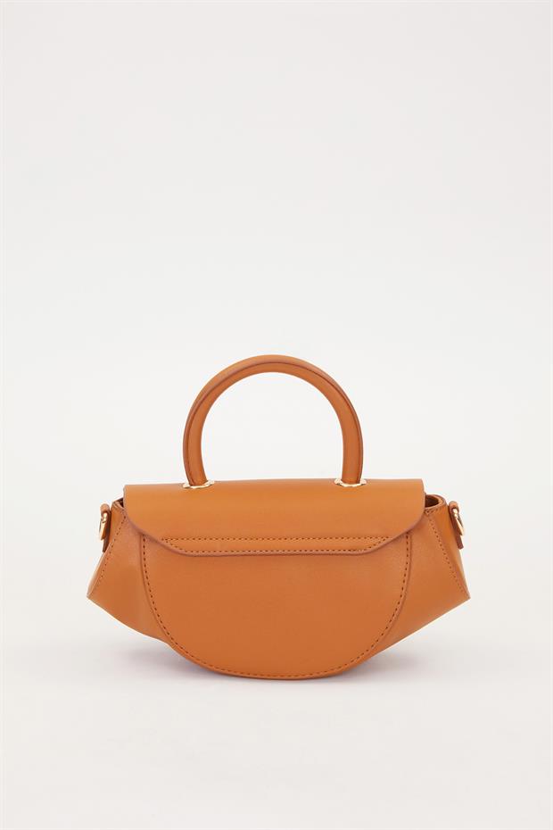 Camel Geometrik Model Omuz Çantası