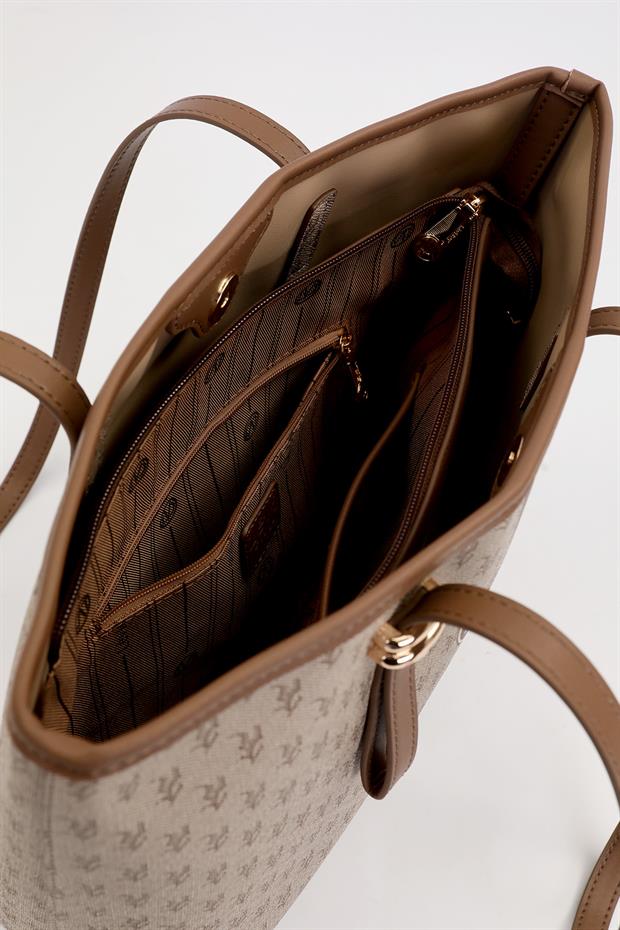 Camel Gold Akseusar Detaylı Omuz Çantası