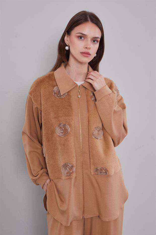 Camel Gül Detaylı İkili Takım