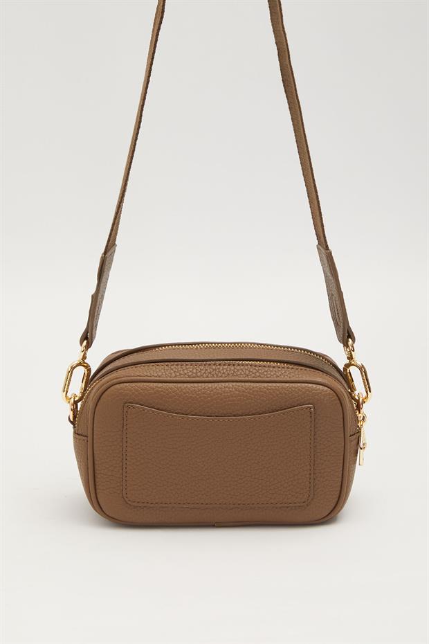 Camel Kalın Kuşak Askılı Omuz