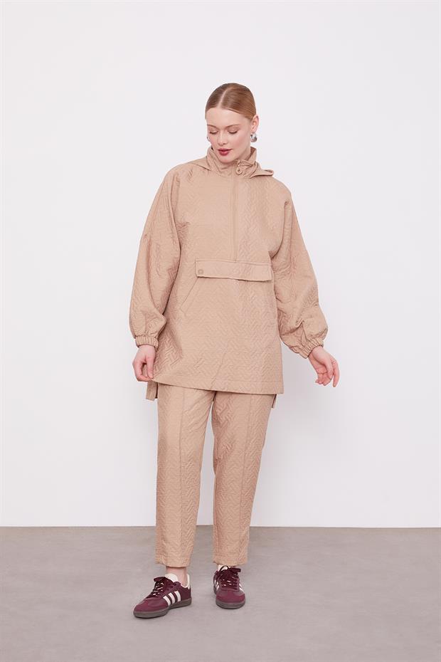 Camel Kapüşonlu Spor Takım