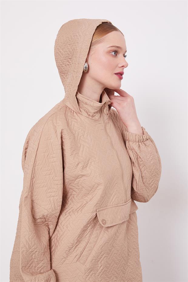 Camel Kapüşonlu Spor Takım