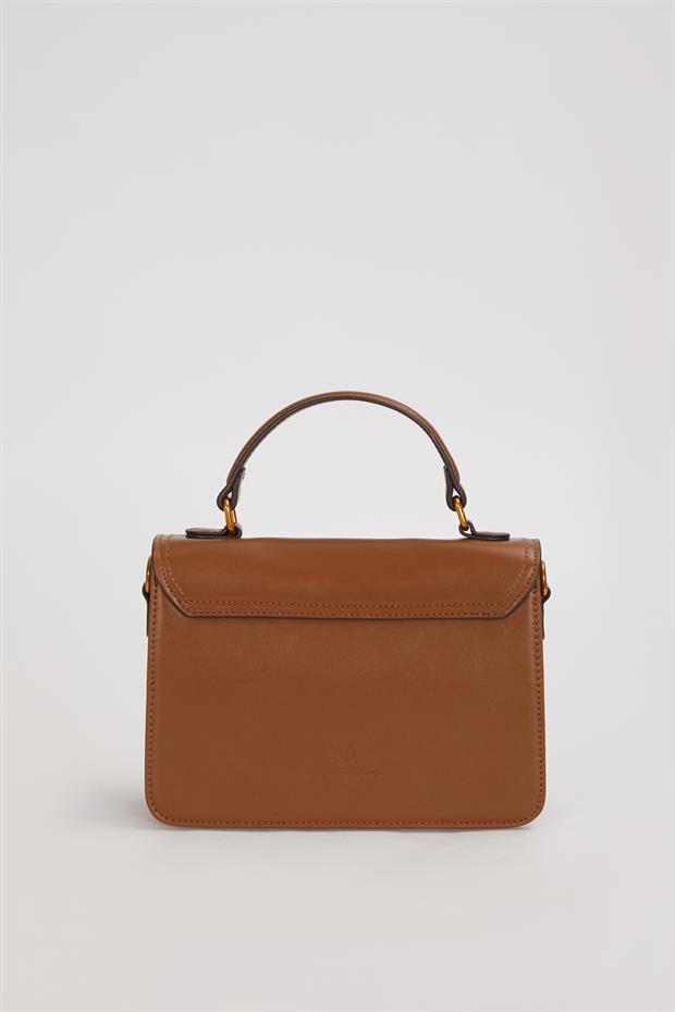 Camel Kare Form El Çantası