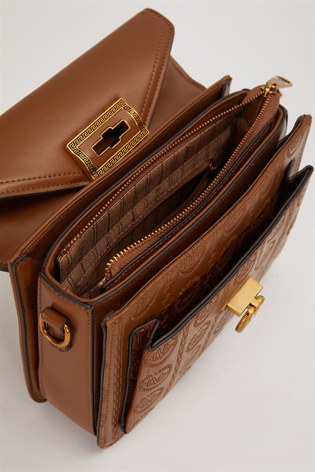 Camel Kare Form El Çantası