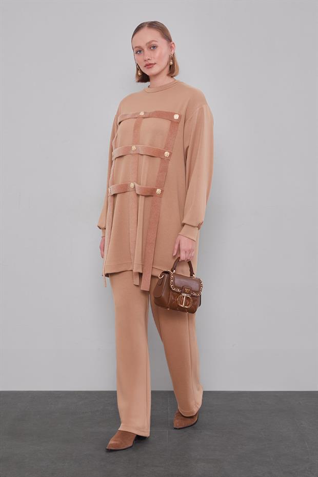 Camel Kare Görünümlü İkili Takım