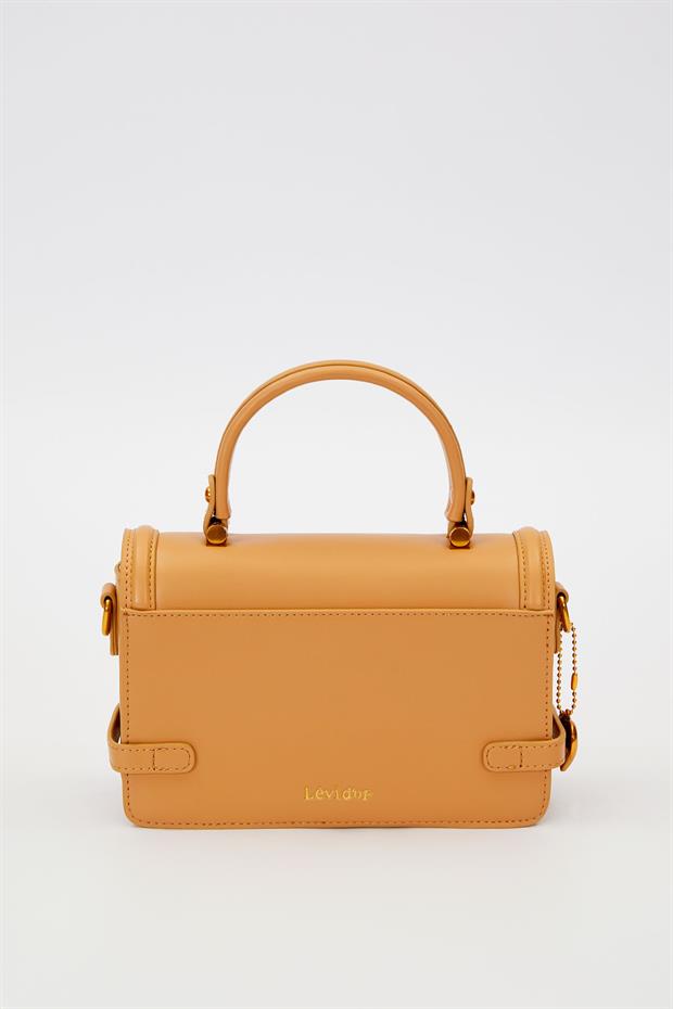 Camel Kemer Detaylı El Çantası