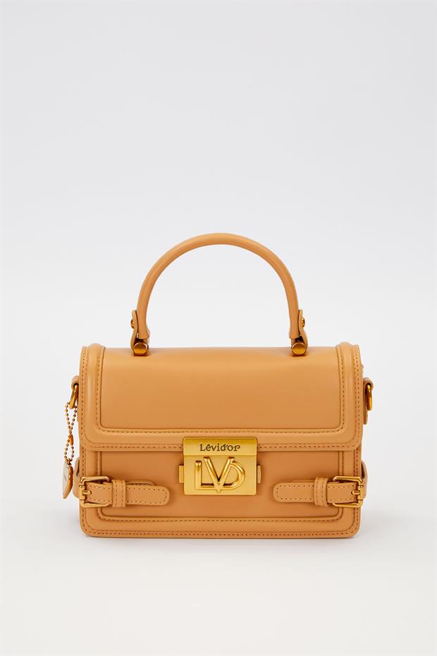 Camel Kemer Detaylı El Çantası