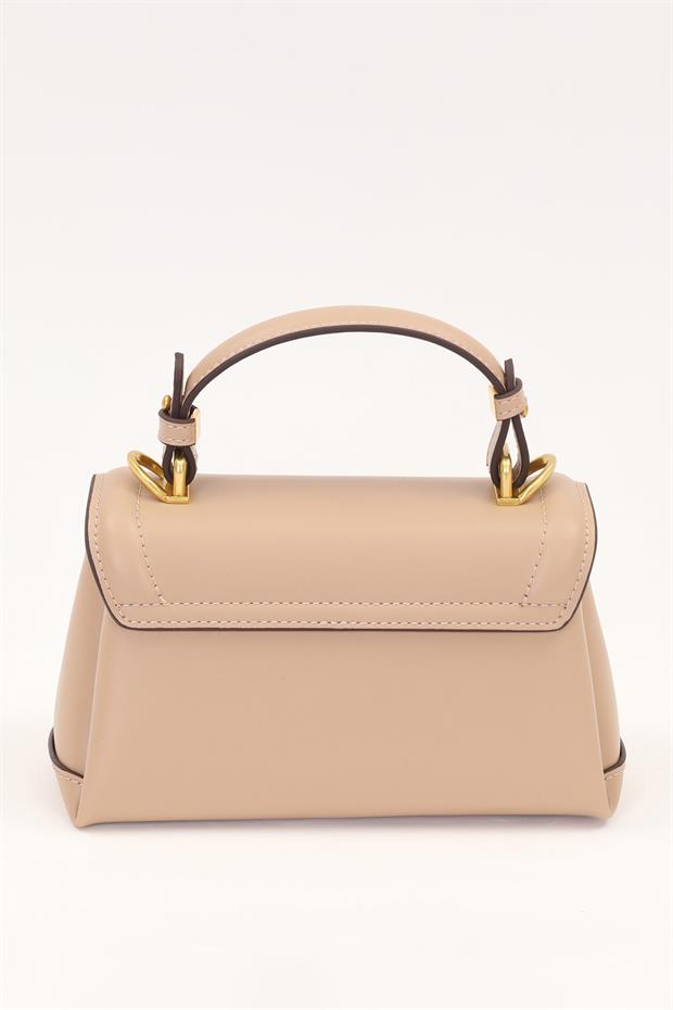 Camel Kilit Çevirmeli Omuz Çantası