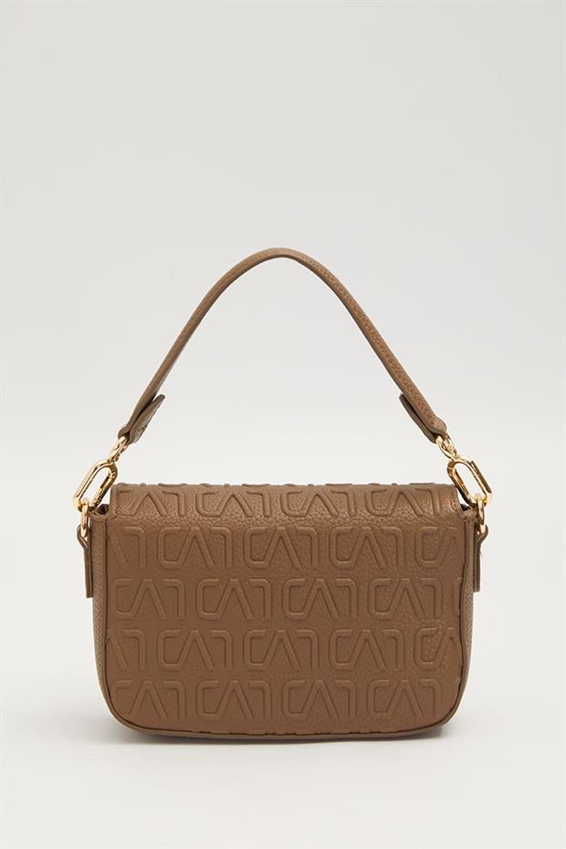 Camel Kısa Askılı Dokulu Omuz Çantası