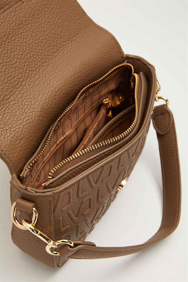 Camel Kısa Askılı Dokulu Omuz Çantası