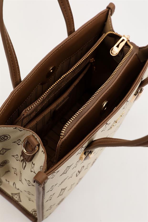 Camel LVD Baskılı El Çantası