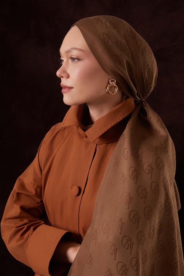 Camel LVD Baskılı Naia Jakar Şal
