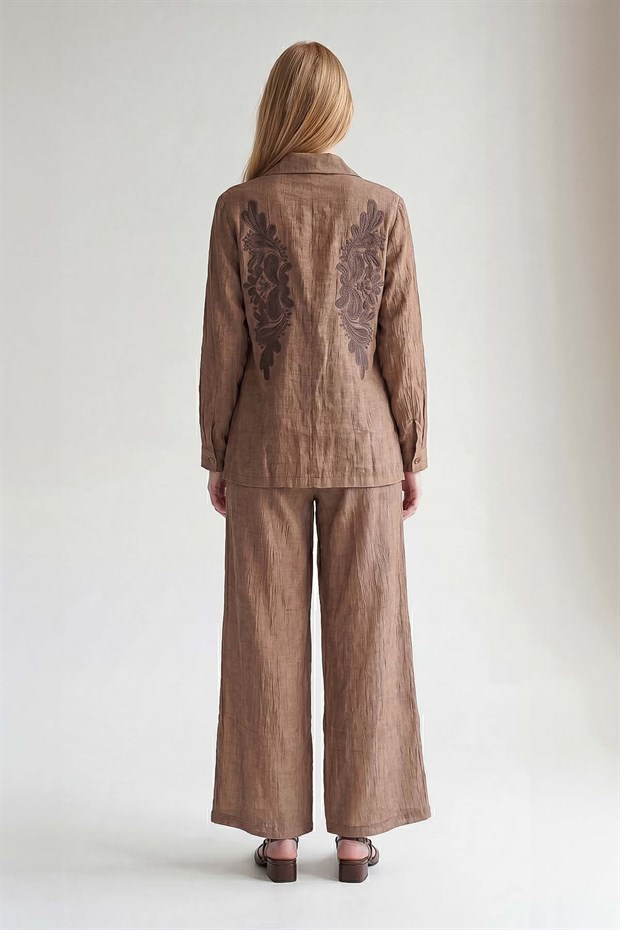 NAKIŞ İŞLEMELİ İKİLİ TAKIM Camel