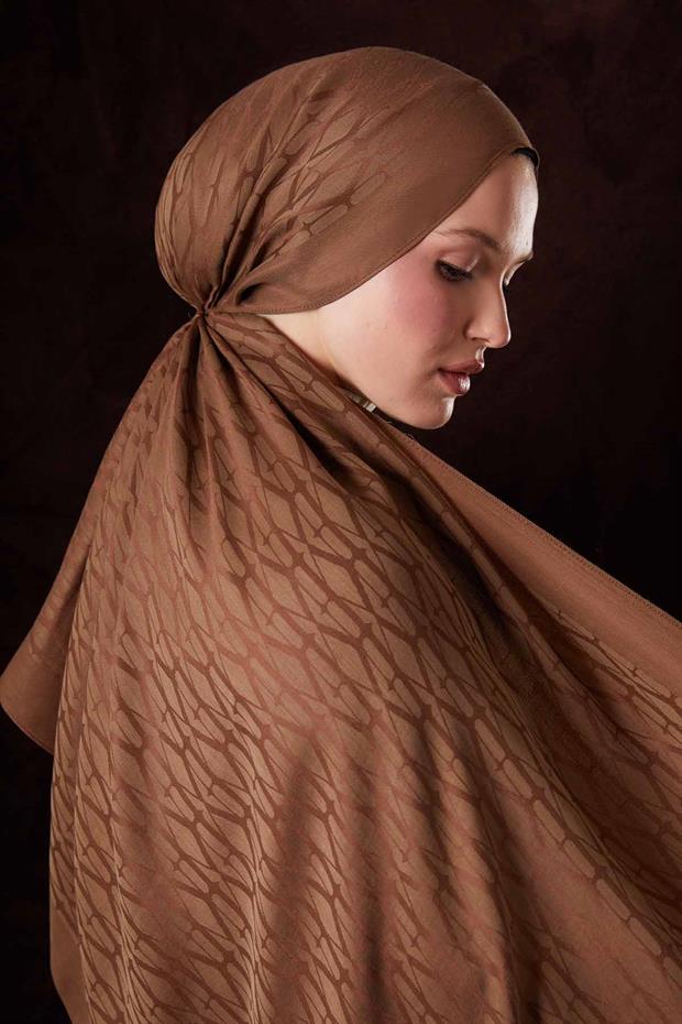 Camel Sarmal Desen Naia Jakar Şal