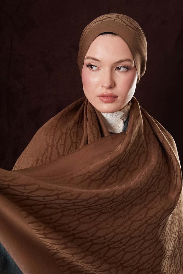 Camel Sarmal Desen Naia Jakar Şal