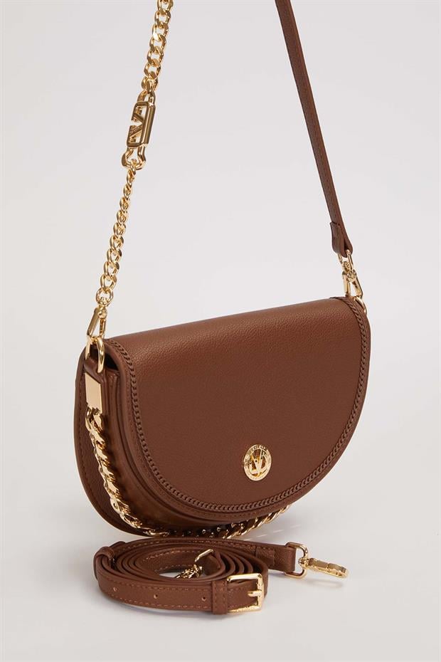 Camel Yarım Ay Model Zincir Detay Omuz Çantası