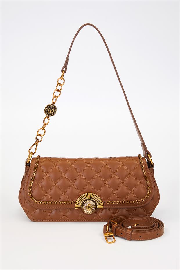 Camel Yelpaze Kilit Detay Çanta