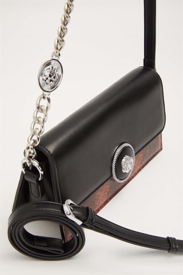 Camel Yılan Derisi Görünümlü Omuz Çantası