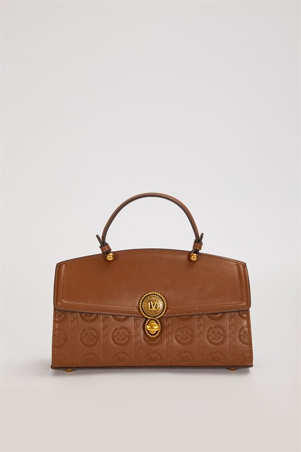 Camel Yuvarlak Lvd Kilitli El Çantası