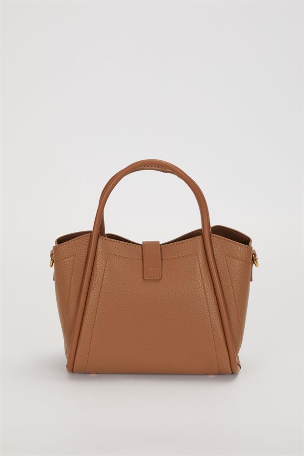 Camel Zarf Cüzdan Detaylı El Çantası