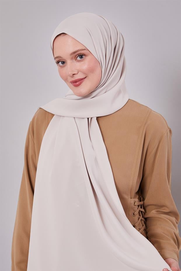 Cappuccino Düz Trend Şal
