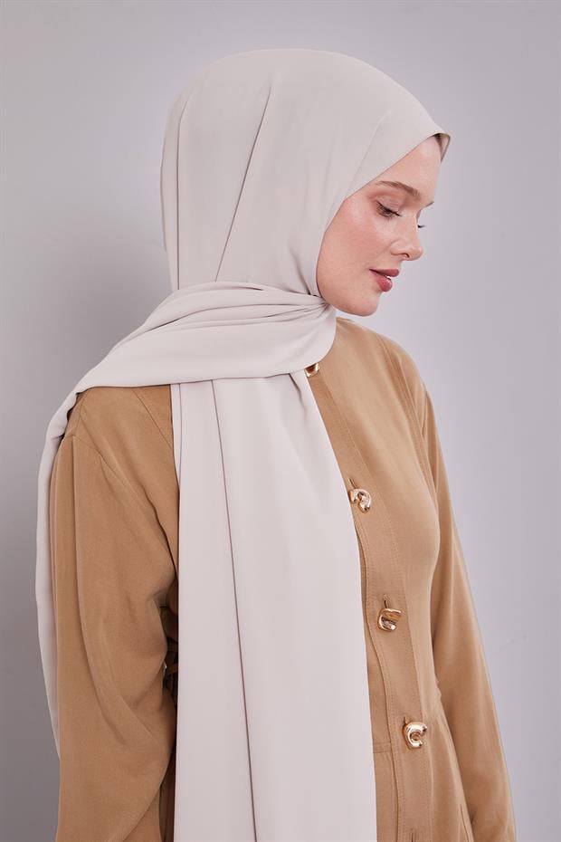 Cappuccino Düz Trend Şal