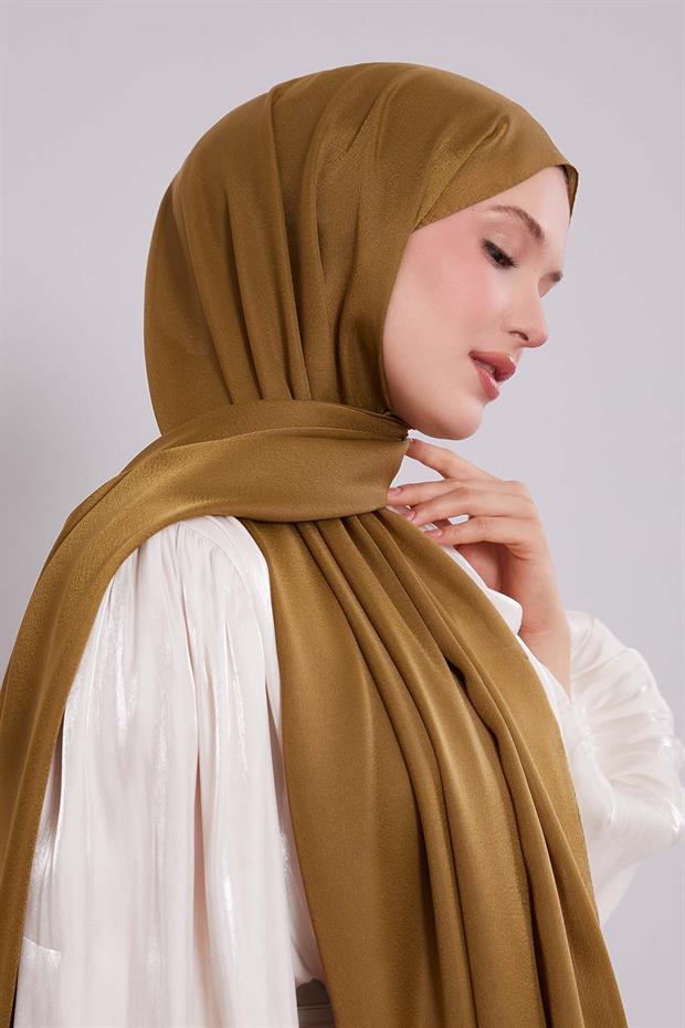 Çimen Yeşili Düz Premium Abiye Şal