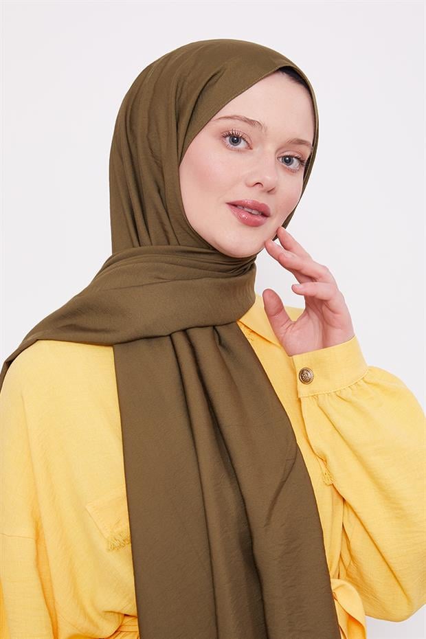 Çimen Yeşili Leola Düz Şal