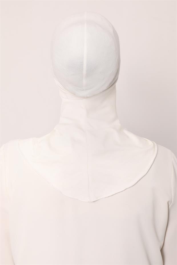 Ekru Hijabchi Boyunluklu Bone