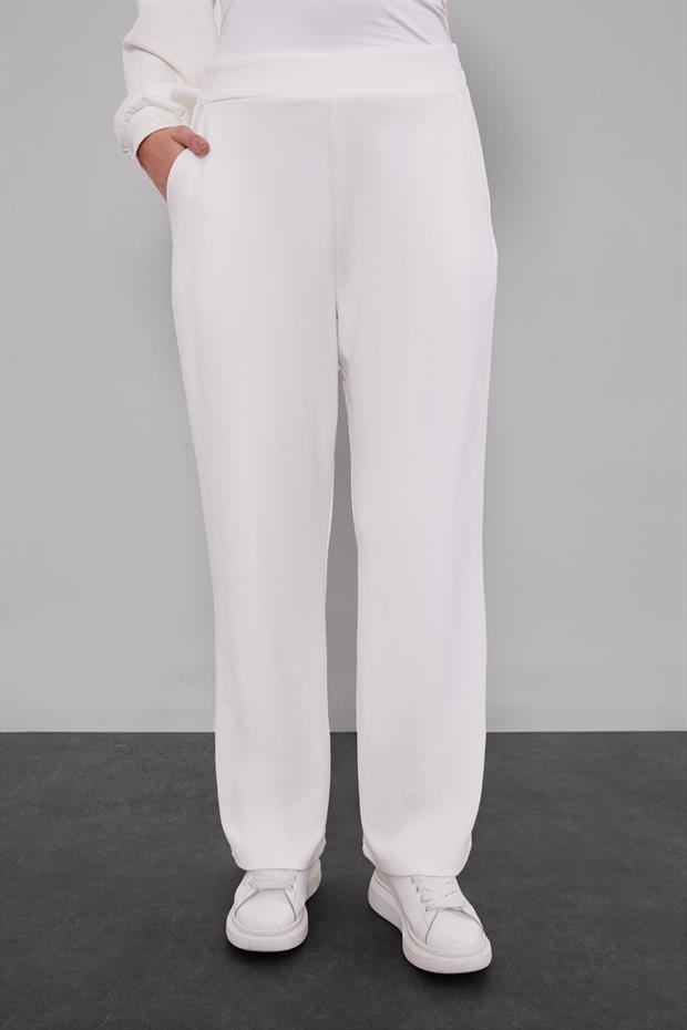 Ekru Kare Görünümlü İkili Takım