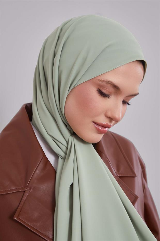 Fıstık Yeşili Dokulu Tensel Şal