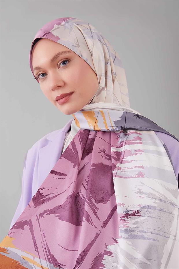 Füme Gölgeli Desen Twill Şal