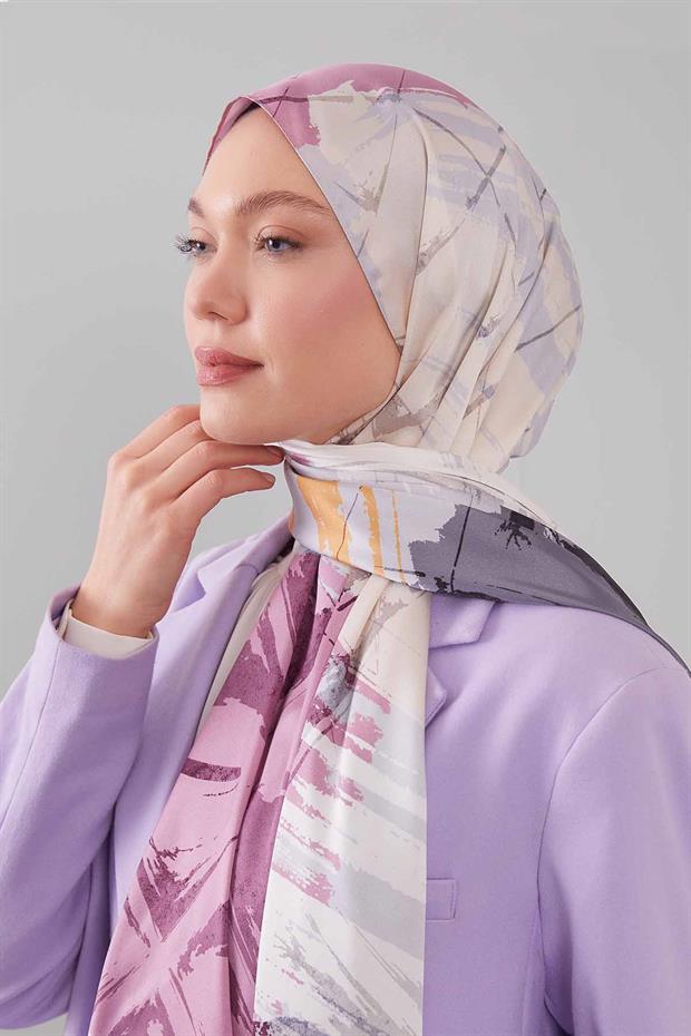 Füme Gölgeli Desen Twill Şal