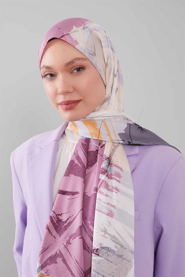 Füme Gölgeli Desen Twill Şal