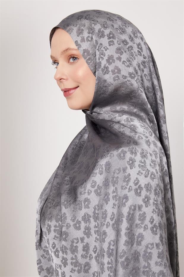Füme Leopar Desen İtalyan Jakar Şal