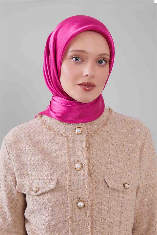 Fuşya Janjan Eşarp