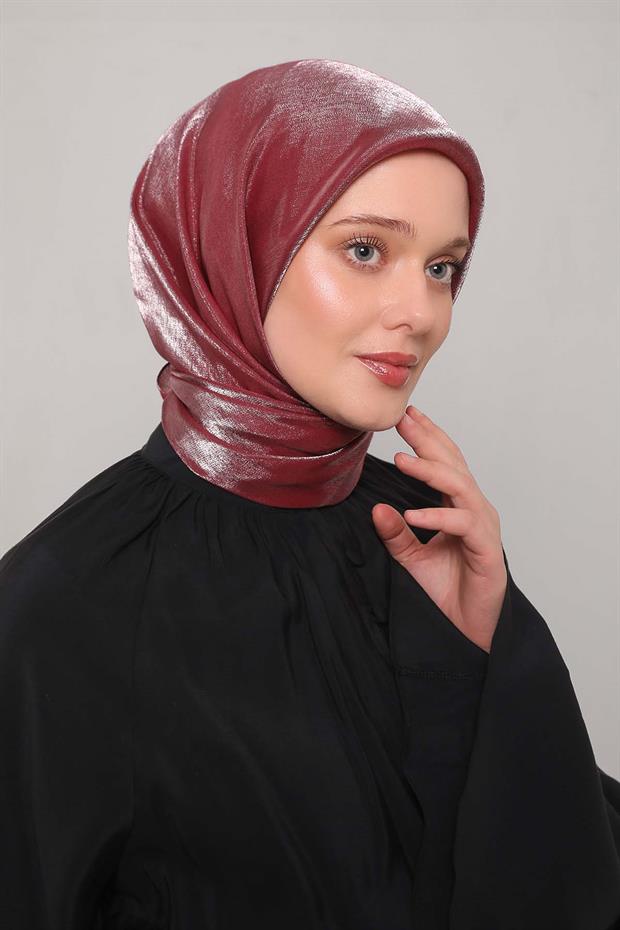 Fuşya Pırıltı Eşarp