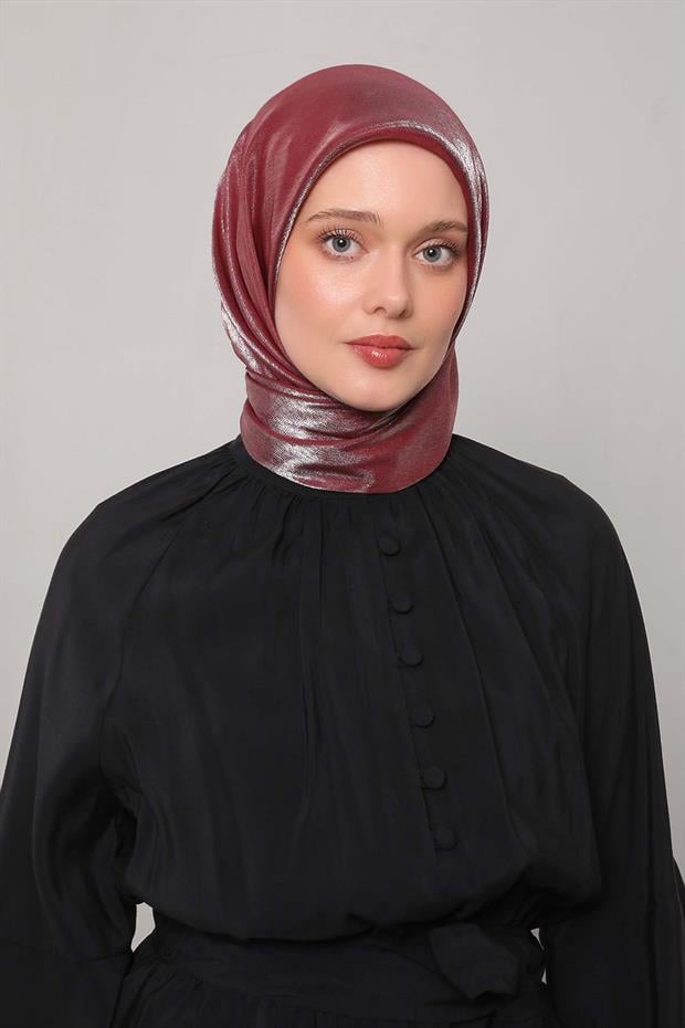 Fuşya Pırıltı Eşarp