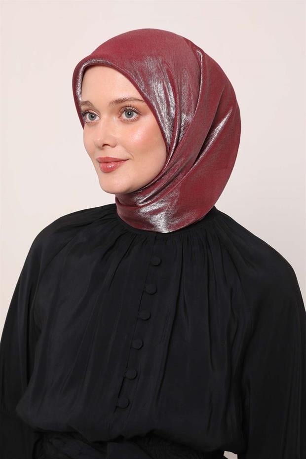 Fuşya Pırıltı Eşarp