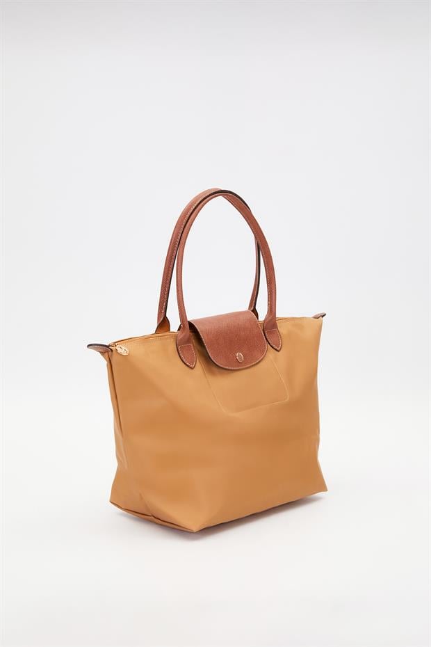 Gold Deri Askılı Tote Omuz Çantası