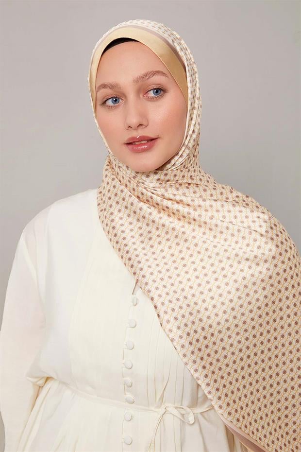 Gold Halkalı Benek Desen Angel Şal