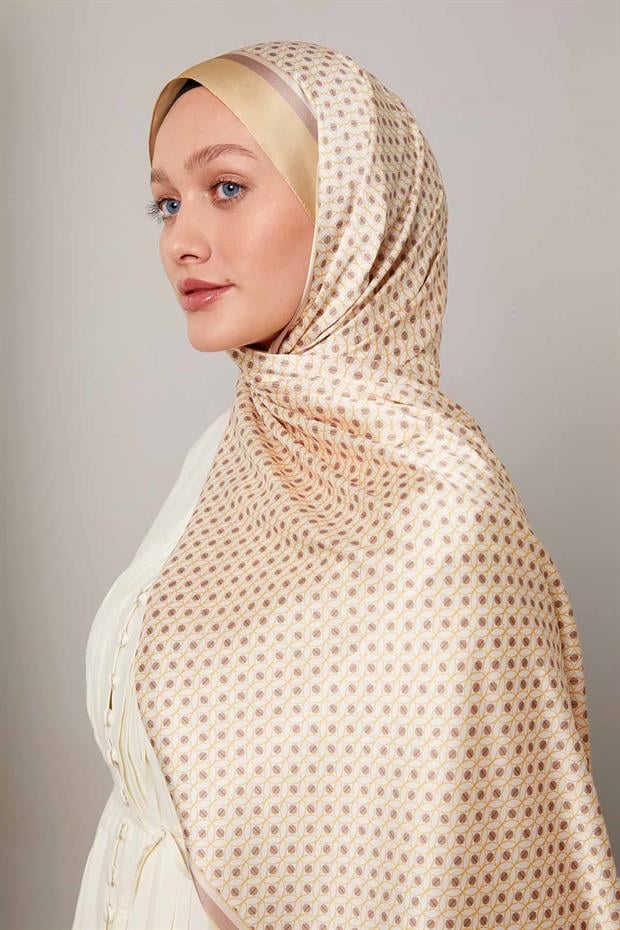 Gold Halkalı Benek Desen Angel Şal